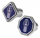 Chrome Air Valve Knob with Blue Kenworth Logo - Perfect Fit for Your Vehicle