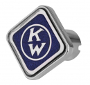 Chrome Air Valve Knob With Old Blue Kenworth Logo 