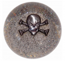 Twisted ShifterZ Clear Glitter Shift Knob With Skull And Crossbones
