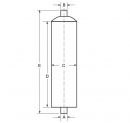 Aluminized End In - End Out Centered Muffler Replacement For OE M66-6188 And M101451