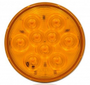 4 Inch 9 LED Round Amber LED Park, Front And Rear Turn Light
