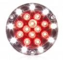 5.5 Inch Round Hybrid Combination Stop, Turn, Tail, And Back Up Light With Work Light