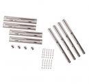 Chrome Plated Single Axle Fender Mounting Kit With Mounting Posts