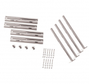 Chrome Plated Single Axle Fender Mounting Kit With Side Mount Posts