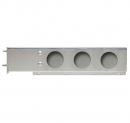 Stainless Steel Mud Flap Hanger With 3-3/4 Inch Bolt Spacing And 3 Light Holes