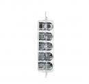 20 Pack Of 1-1/2 Inch By 1-1/2 Inch Chrome Plated Steel Push On Nut Covers