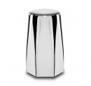 1-1/2 Inch By 3 Inch Extra Tall Chrome Plastic Push-On Lug Nut Cover