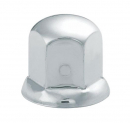 Stainless Steel Push-On Lug Nut Cover for Ford 1991-1995 & International 1991-Current, 32mm x 1-11/16 with Flange