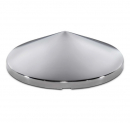 Rear Replacement Chrome Plastic Pointed Hub Cap