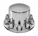 Chrome Plastic Rear Axle Cover With 33mm Thread-On Lug Nut Covers
