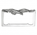 Flying Eagle Chrome License Plate Frame