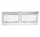 Stainless Steel Hinge Mount License Plate Holder With Frame