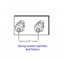 3.75 Inch Bolt Pattern Stainless Steel Spring Loaded 2 Piece Light Part With Round Cutouts
